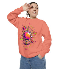 Cosmic Orbit Sweatshirt — Neon Planet Graphic Pullover