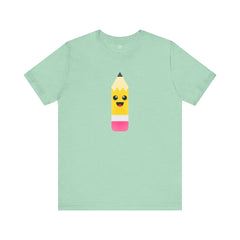 Emoji TEACHER PENCIL- Graphic Unisex Jersey Short Sleeve Tee