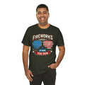 Fireworks Expert, If I Run You Run, Sunglasses  Graphic, Unisex Jersey Short Sleeve Tee