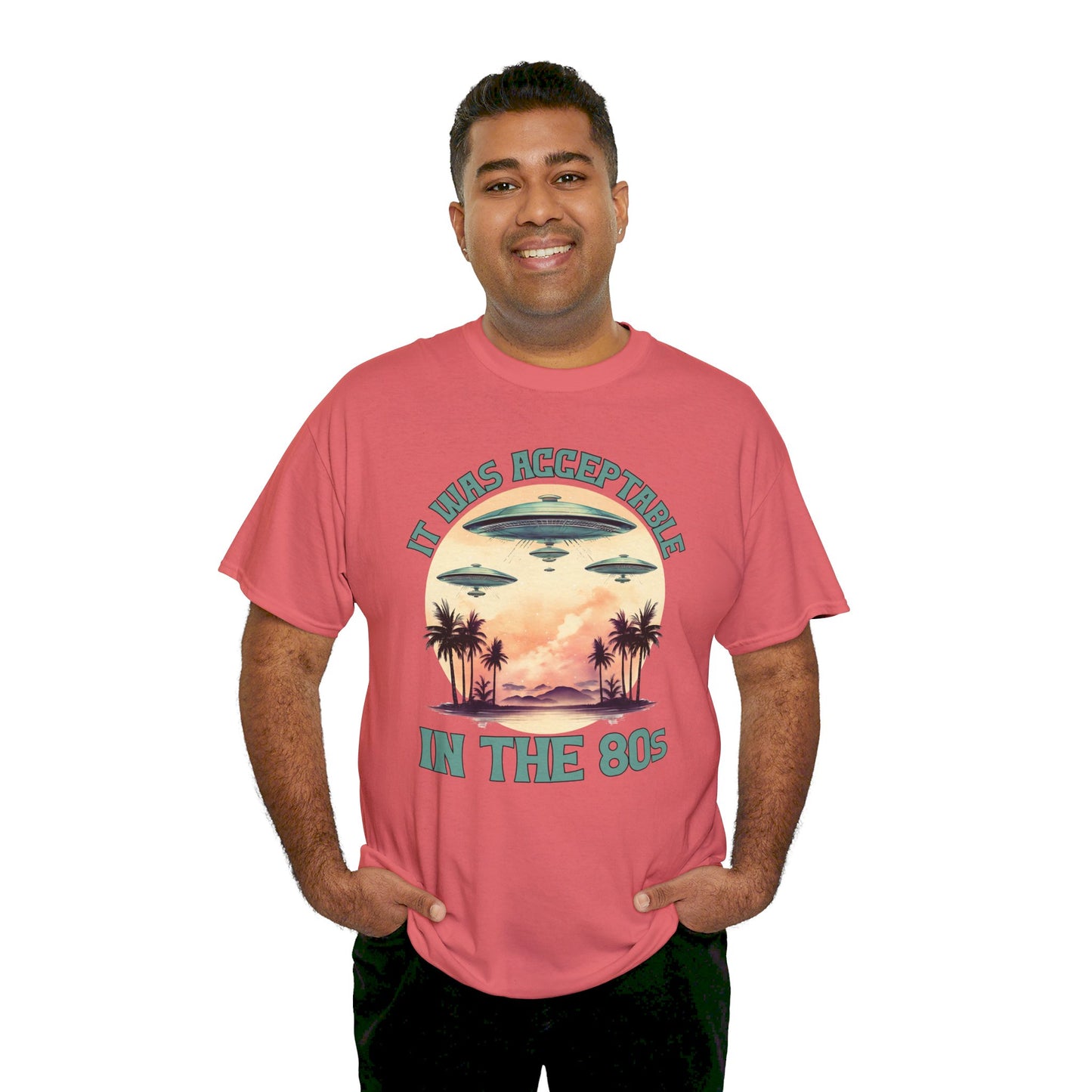 Funny 80s UFOs - Unisex Heavy Cotton Tee