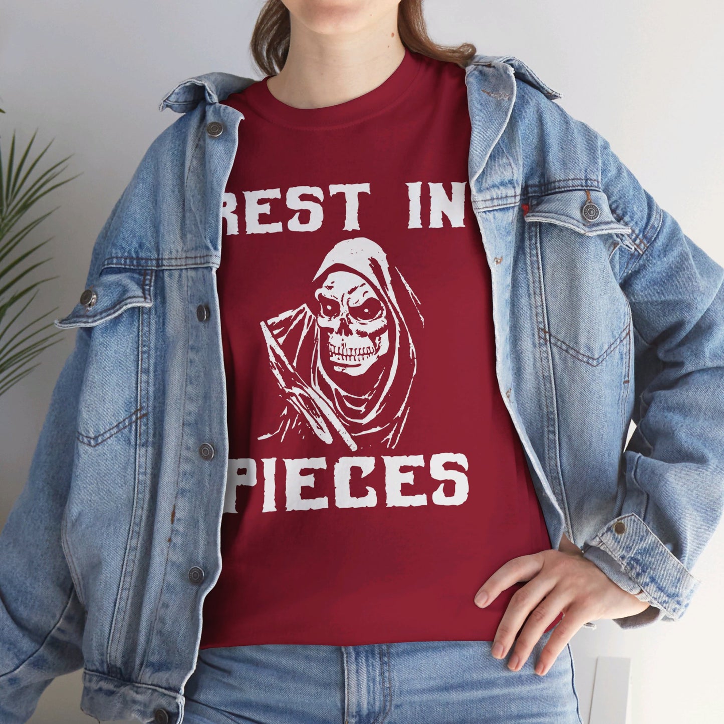 REST IN PIECES Ghoul Graphic, Unisex Heavy Cotton Tee