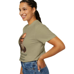 Darwin Coffee Funny T-Shirt — "Survival of the Fittest? I Barely Survive Coffee Shortages."