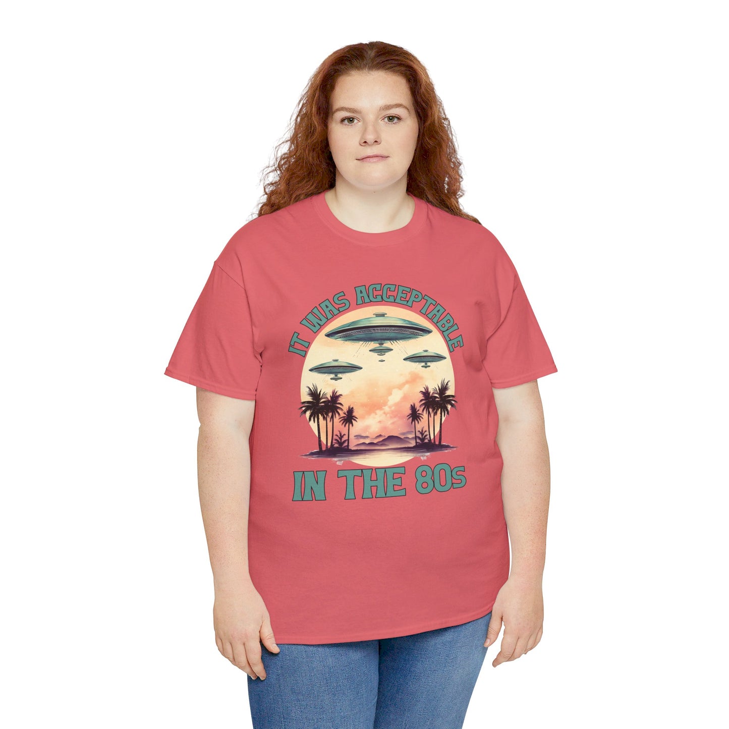 Funny 80s UFOs - Unisex Heavy Cotton Tee