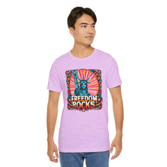 July 4th Statue Of Liberty Freedom - Graphic Unisex Short Sleeve Tee