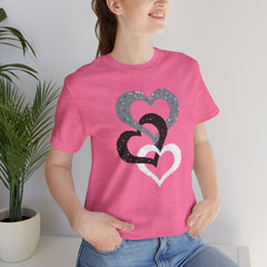 Triple Heart Design Tee