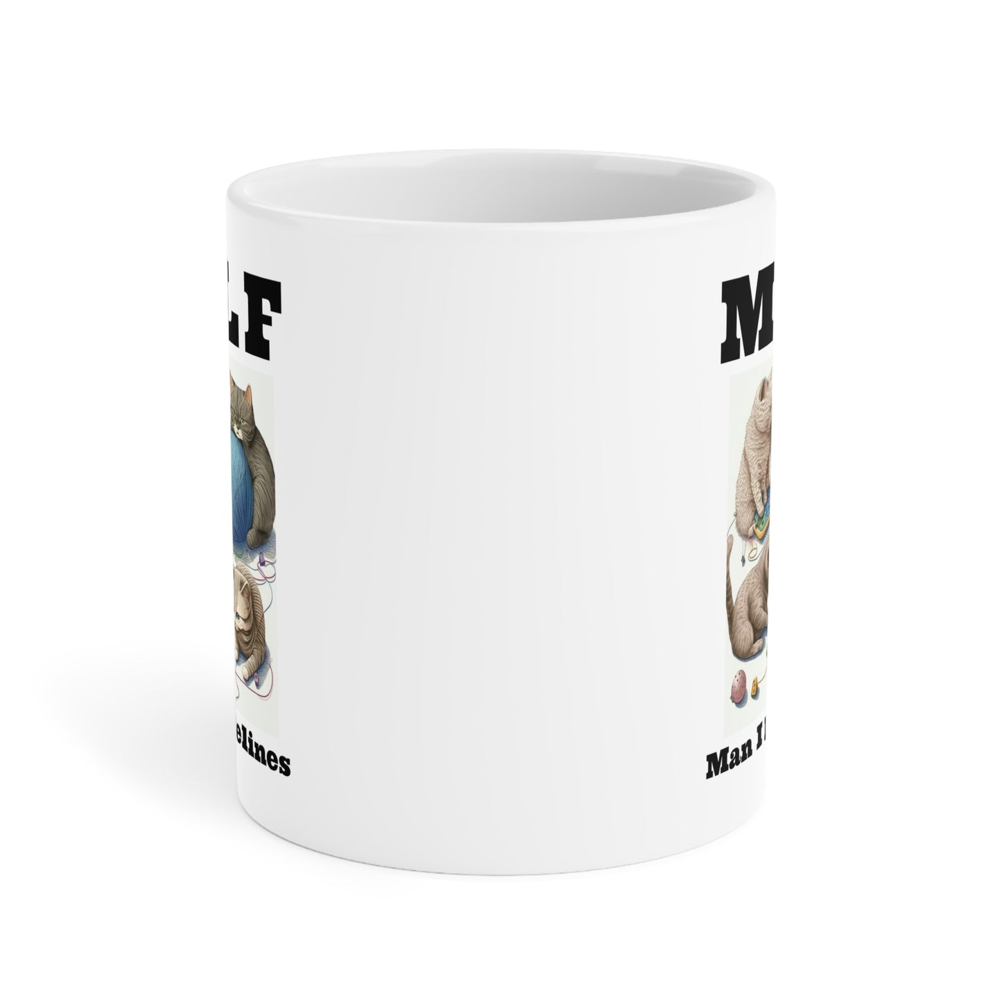 MILF Funny Cats, Ceramic Mug