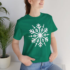 Let It Snow Galaxy Snowflake T-Shirt — Christmas Winter Starburst Tee
