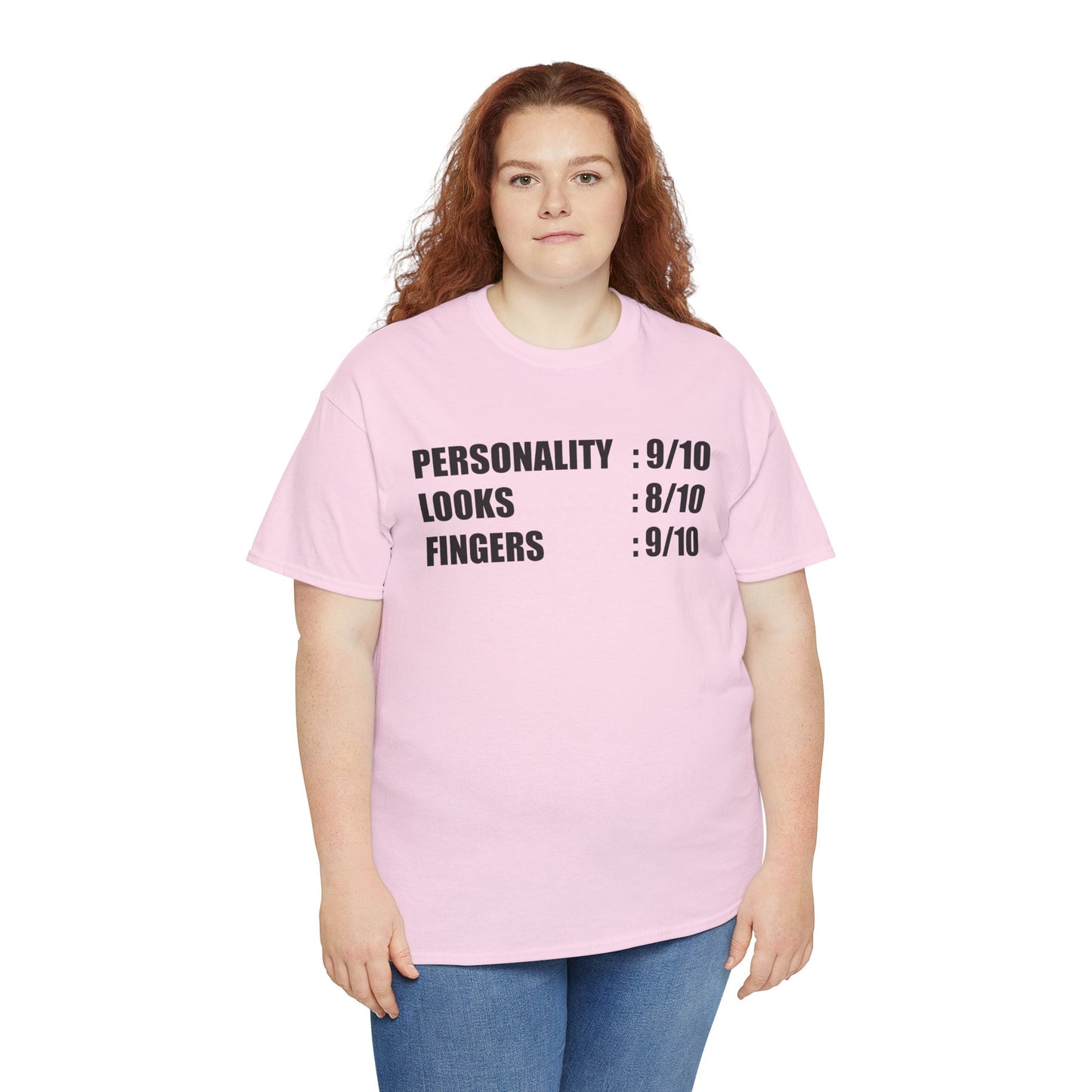 Personality, Looks, Fingers Count - Unisex Heavy Cotton Tee / Prosthetic Humor / One Leg / One Arm / Missing Fingers