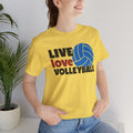 Live Love Volleyball T Shirt,gift for her,gift for him,volleyball gift,sports tee,team shirt,player gift,coach gift,Love Volleyball,Spike it