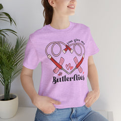 Phlebotomist Heart Butterflies Tee