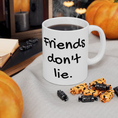 Retro Mug 15oz - Friends Don't Lie - Stranger Things Fan Gift