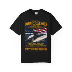 USS John C. Calhoun SSBN-630 Submarine Tribute T-Shirt — Forty One For Freedom Patriotic Tee