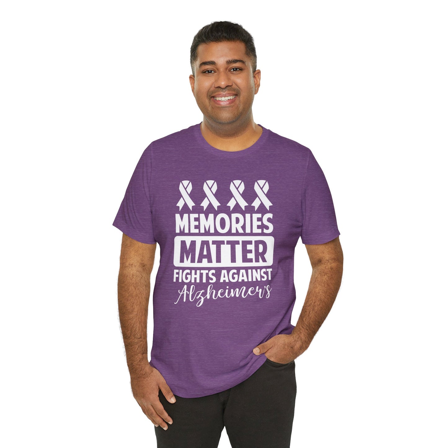 MEMORIES MATTER Fights Against Alzheimers- Unisex Jersey Short Sleeve Tee