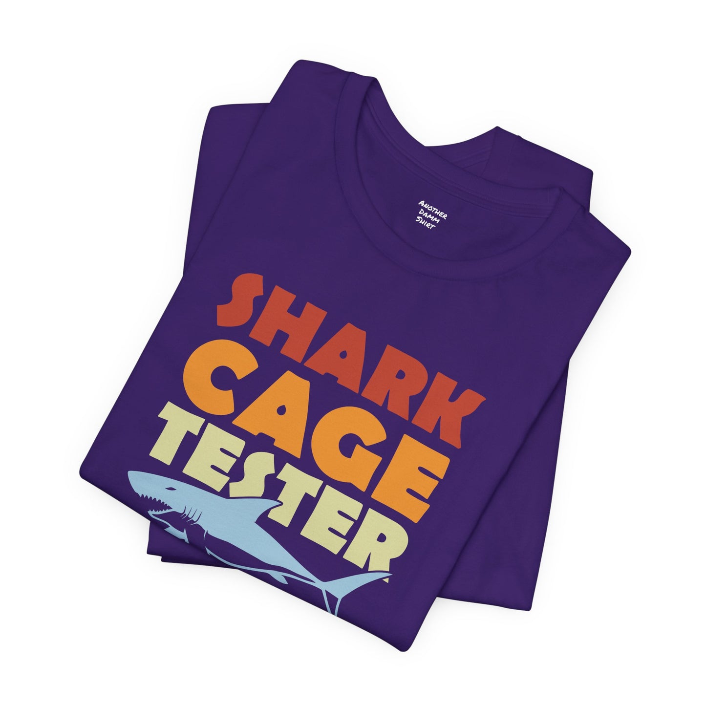 SHARK CAGE TESTER - Graphic Unisex Short Sleeve Tee