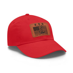 RED Friday unisex ball cap with Leather Patch (Rectangle)