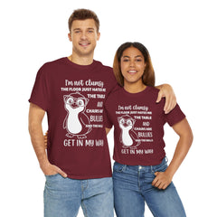 Clumsy Funny Penguin Graphic Tee | Unisex Heavy Cotton Tee | Great Gift for Animal Lovers, Birthdays, Casual Wear, Humorous Gifts, Everyday Style
