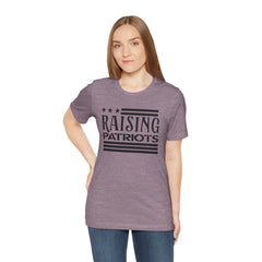 Raising Patriots Tee – Americana Stars & Stripes Family Pride T-Shirt