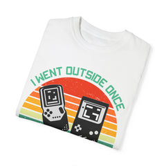 Retro Gamer Unisex T-Shirt - "I Went Outside Once"