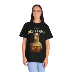 Funny Deli Llama Unisex T-Shirt - Perfect for Foodies and Animal Lovers
