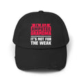 Amputee humor cap, distressed unisex hat, its not for the weak, amputee awareness gift, funny amputee gift, recovery encouragement gift