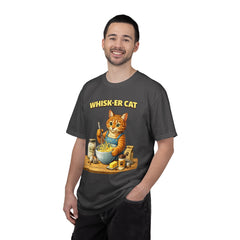 Whisker Cat Baking T-Shirt — Cute Cat Chef Graphic Tee