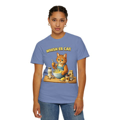 Whisker Cat Baking T-Shirt — Cute Cat Chef Graphic Tee