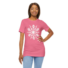 Let It Snow Galaxy Snowflake T-Shirt — Christmas Winter Starburst Tee
