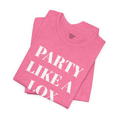 Funny Jewish Humor Party Like A Lox Star Graphic Tee