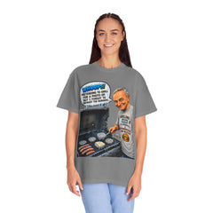 Grill Master Grandpa Funny BBQ T-Shirt — "Whoops! Pretending to Grill for a Photo" Graphic Tee
