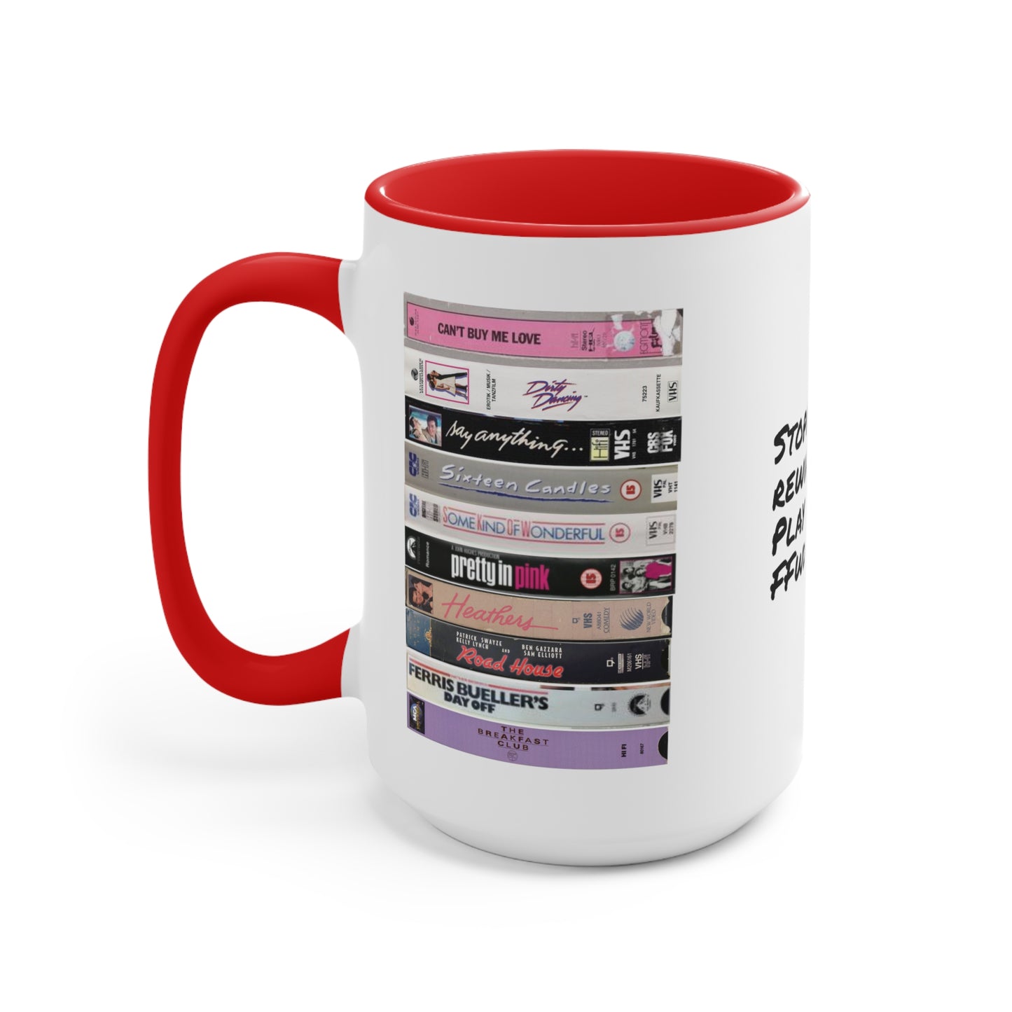 80s VHS Tapes Mug: Classic Movie Cup