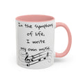 Life symphony mug, music lover gift, ceramic coffee mug, inspirational quote mug, white ceramic mug, 11oz mug, 15oz mug, musician gift, gift for composer, motivational mug, unique coffee mugs, custom quote mugs.