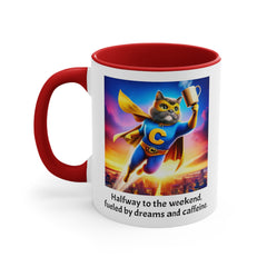 Wednesday Funny Cat Quote Mug, 11 oz, 15 oz