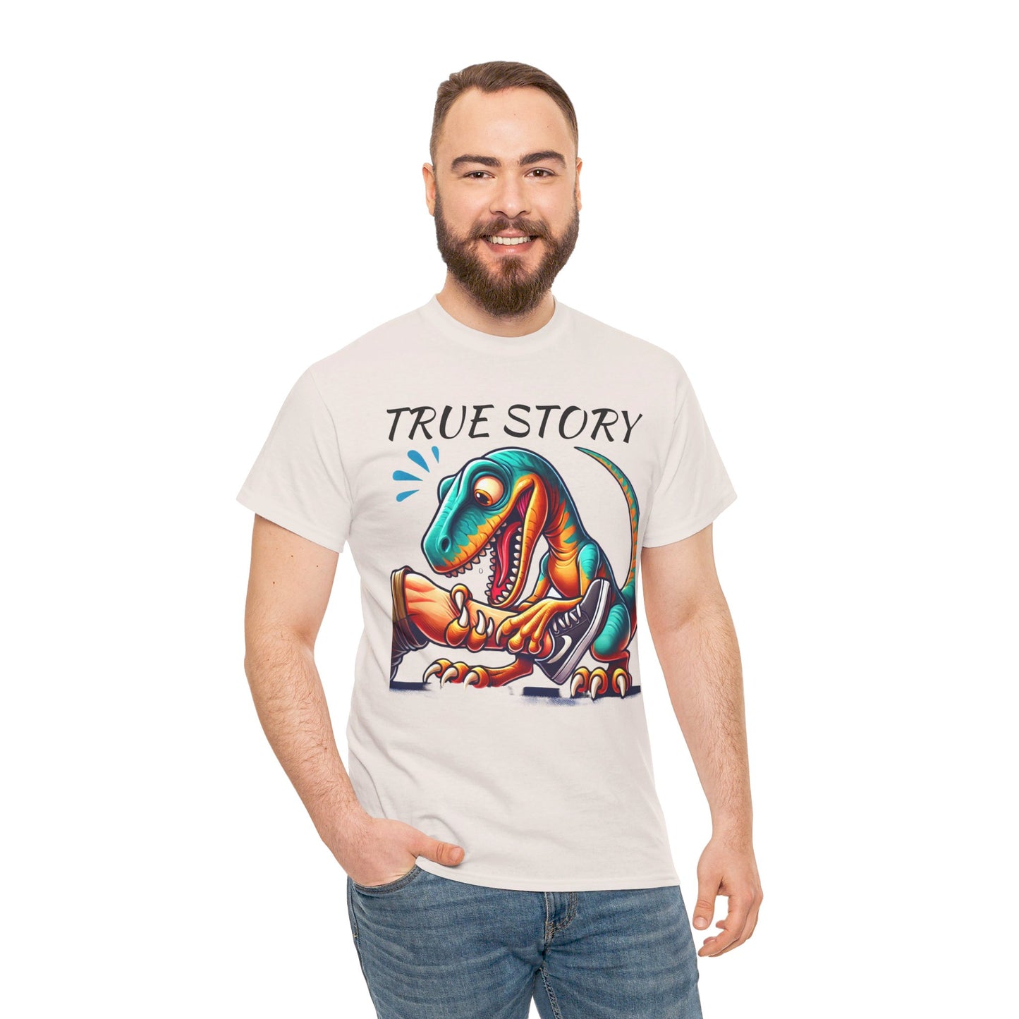 True Story Amputee Dinosaur Humor - Unisex Garment-Dyed T-shirt