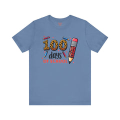 100 DAYS OF SCHOOL - Unisex Jersey Short Sleeve Tee | Elementary School Holiday, Gift For Her, Gift For Him, Teacher Shirt, Classroom Shirt