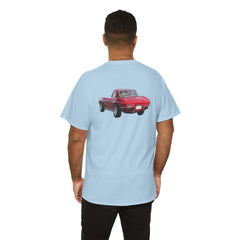 Red Corvette Summer Unisex Tee - I'm Vetted For Life Front and Back Image T Shirt