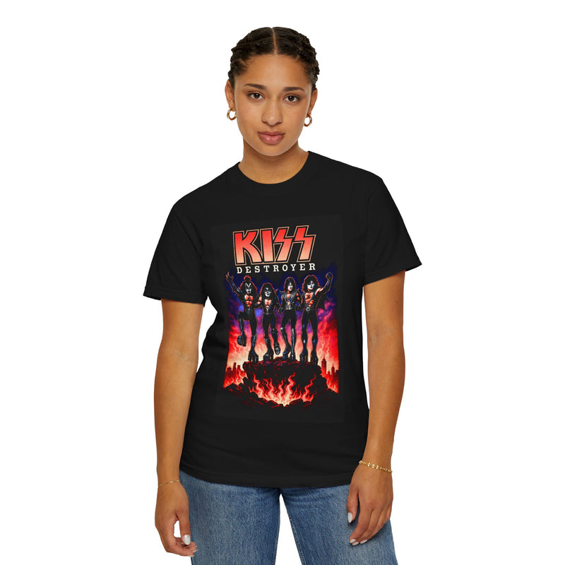 KISS Destroyer Graphic T-Shirt for Rock Music Fans