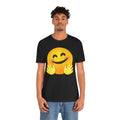 Emoji With Hugging Hands - Graphic Unisex Jersey Short Sleeve Tee