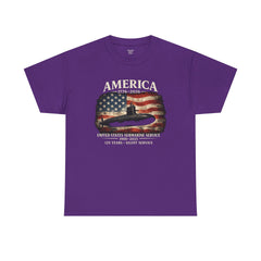 America 250th Submarine 125th Flag T-Shirt — Vintage USA Military Tee
