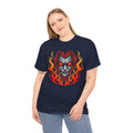 Flaming Fire Vampire - Graphic Unisex Heavy Cotton Tee