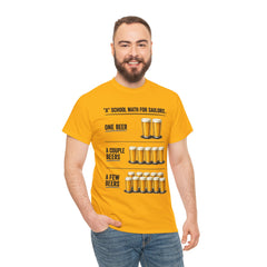 T-Shirt -  "A" School Math for Sailors Funny Beer Graphic Tee