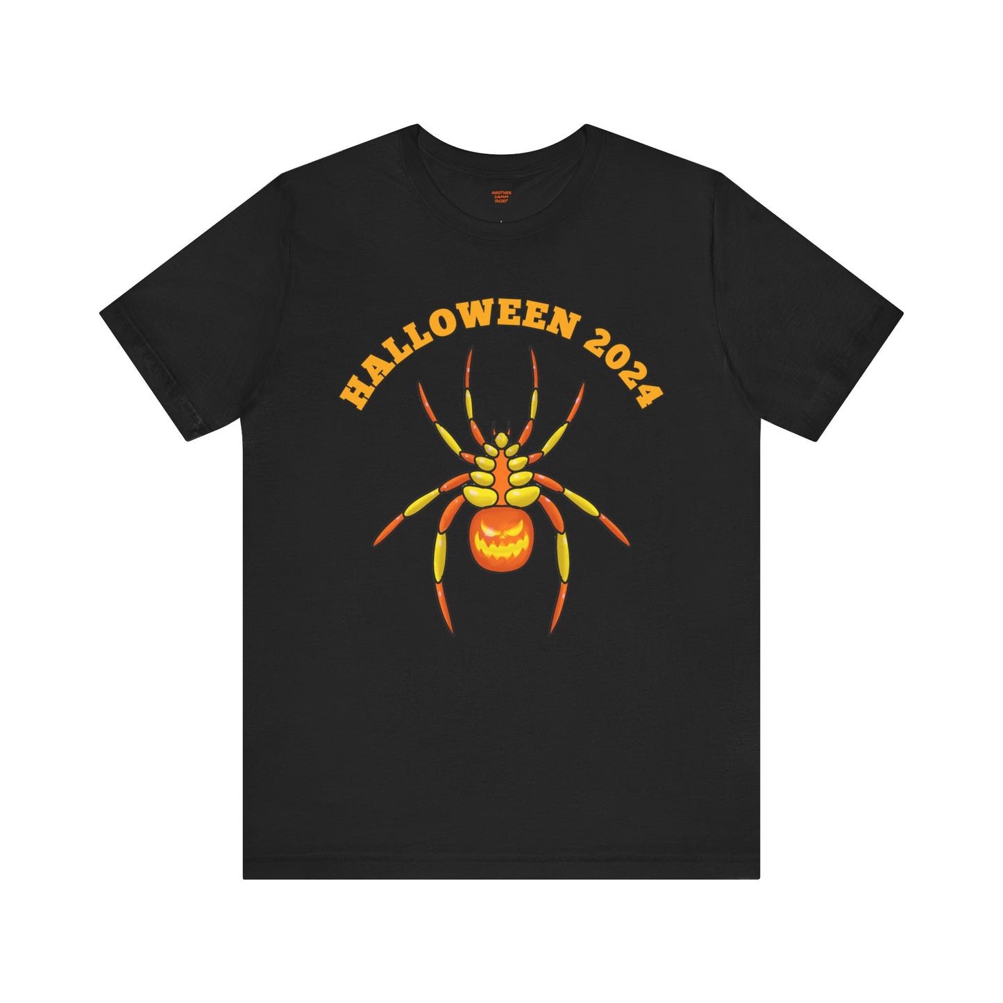 Halloween 2024 Pumpkin Spider - Graphic Unisex Jersey Short Sleeve Tee