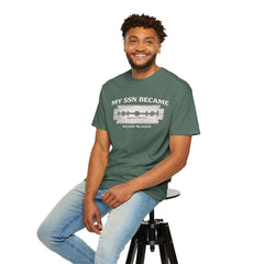 My SSN Became Razor Blades Graphic Vintage Submarine Veteran Tee