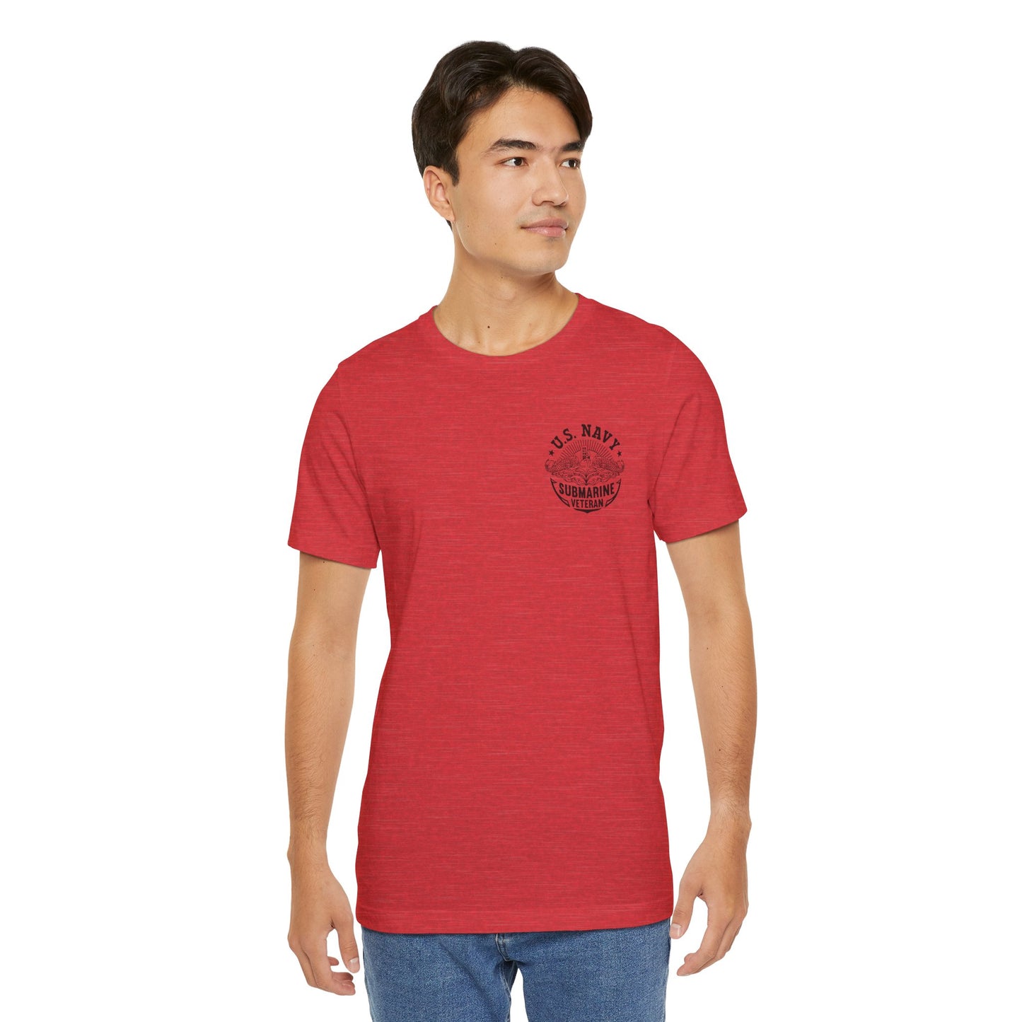 US Navy Submariner Veteran RED Friday, Unisex Jersey Short Sleeve Tee