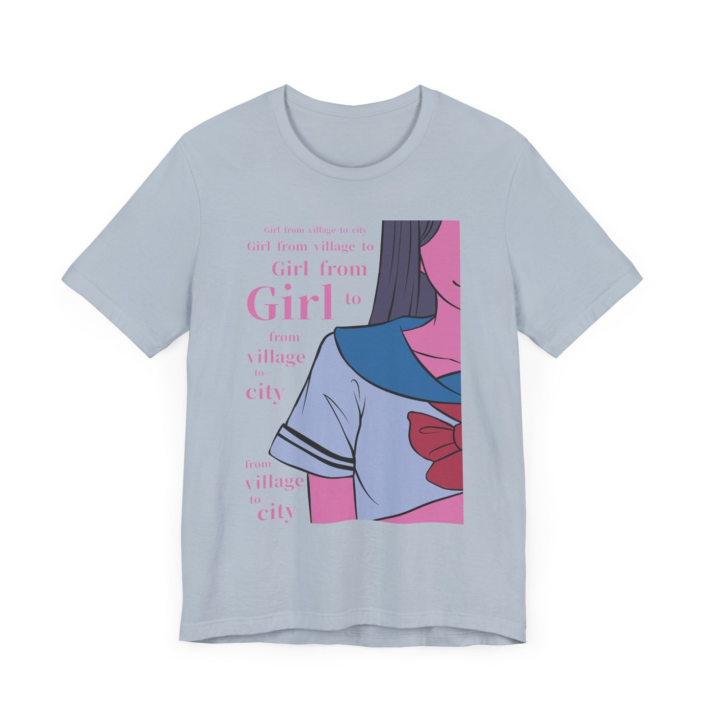 Anime Girl Art - Unisex Jersey Short Sleeve Tee