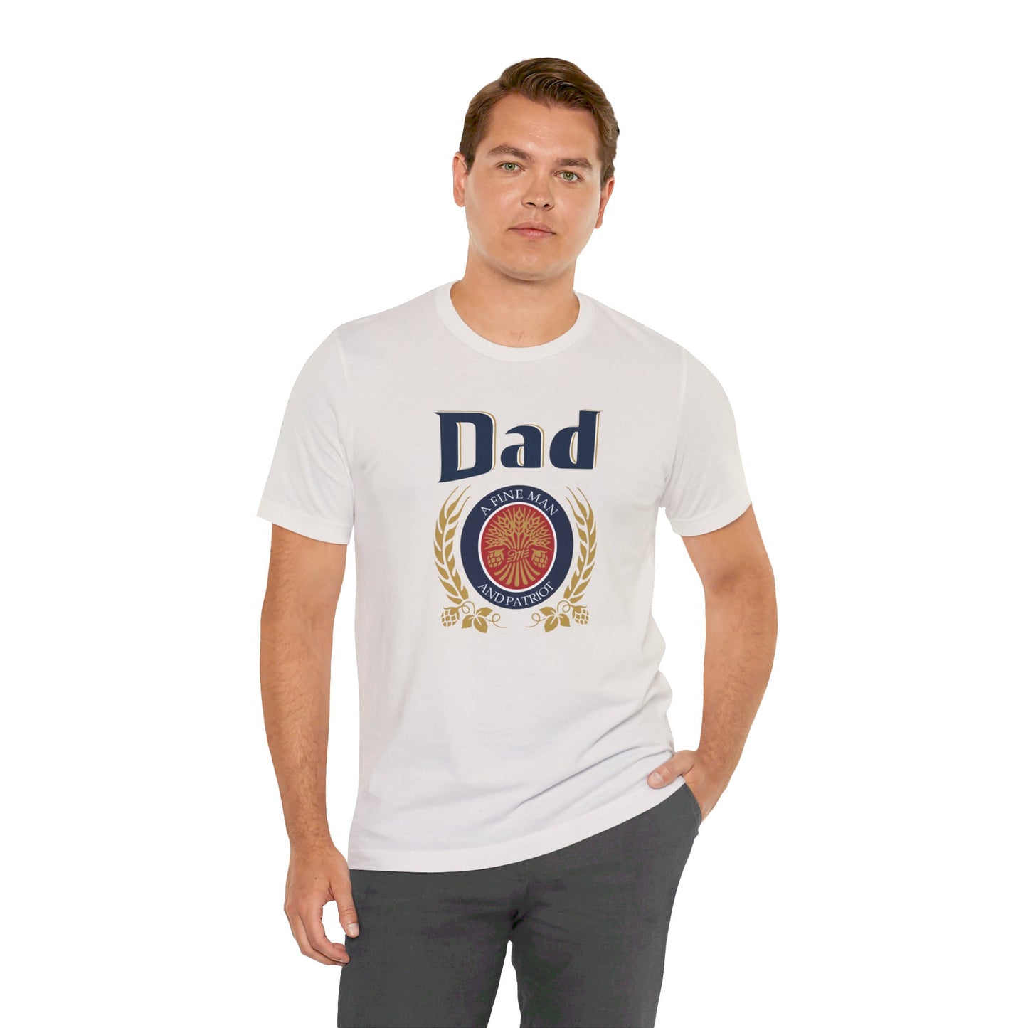 DAD A Fine man and Patriot, Unisex Softstyle T-Shirt