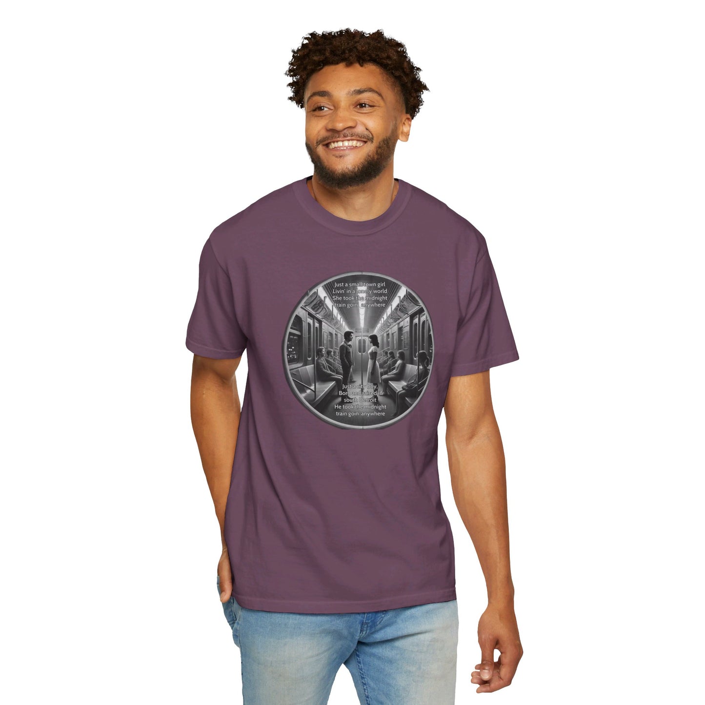 Don't Stop Believin Graphic Unisex Garment-Dyed T-shirt