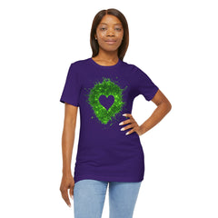 Galaxy Heart Tee — Purple or Green Splatter Heart T-Shirt