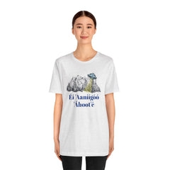 Éí Aanighóó Áhoolé Navajo The Truth Is Out There UFO Unisex Short Sleeve Tee