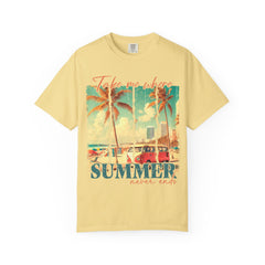 Summer Vibes Graphic T-Shirt - "Take Me Where Summer Never Ends"