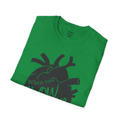 THE BREAKFAST CLUB "When You Grow Up, Your Heart Dies." - Allison Reynolds The Basketcase Unisex Softstyle T Shirt
